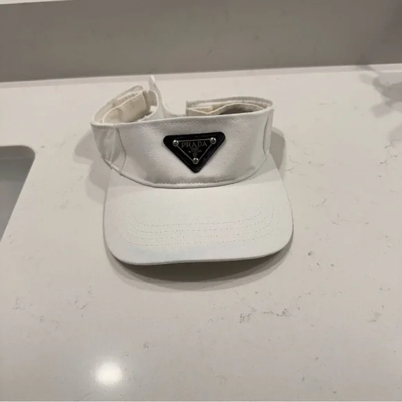 Prada | Accessories | Prada White Visor | Poshmark display picture 3